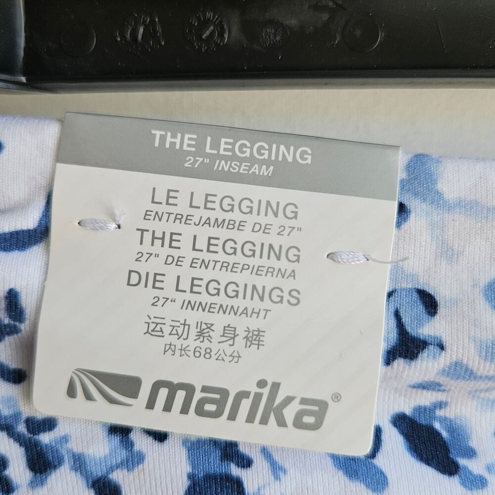 Marika Women's White and Blue Leggings - Picture 5 of 8